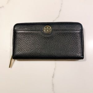 Black Tory Burch Continental Wallet
